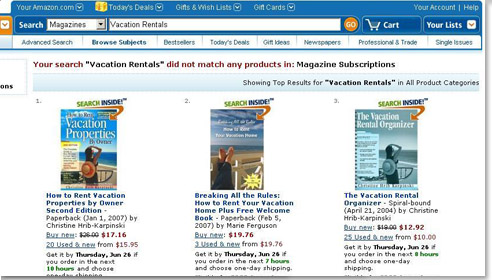 Amazon Magazine Search